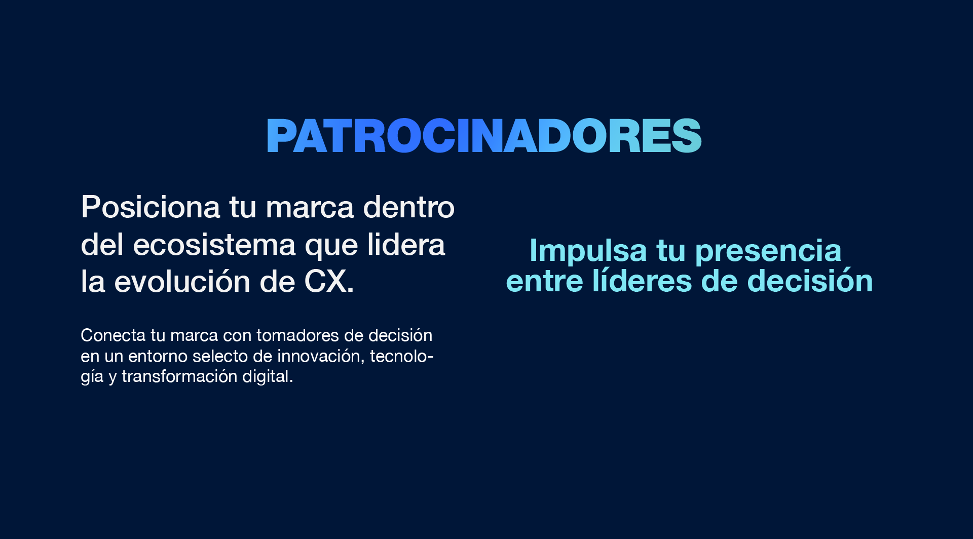 Patrocinadores CX Forum Guadalajara