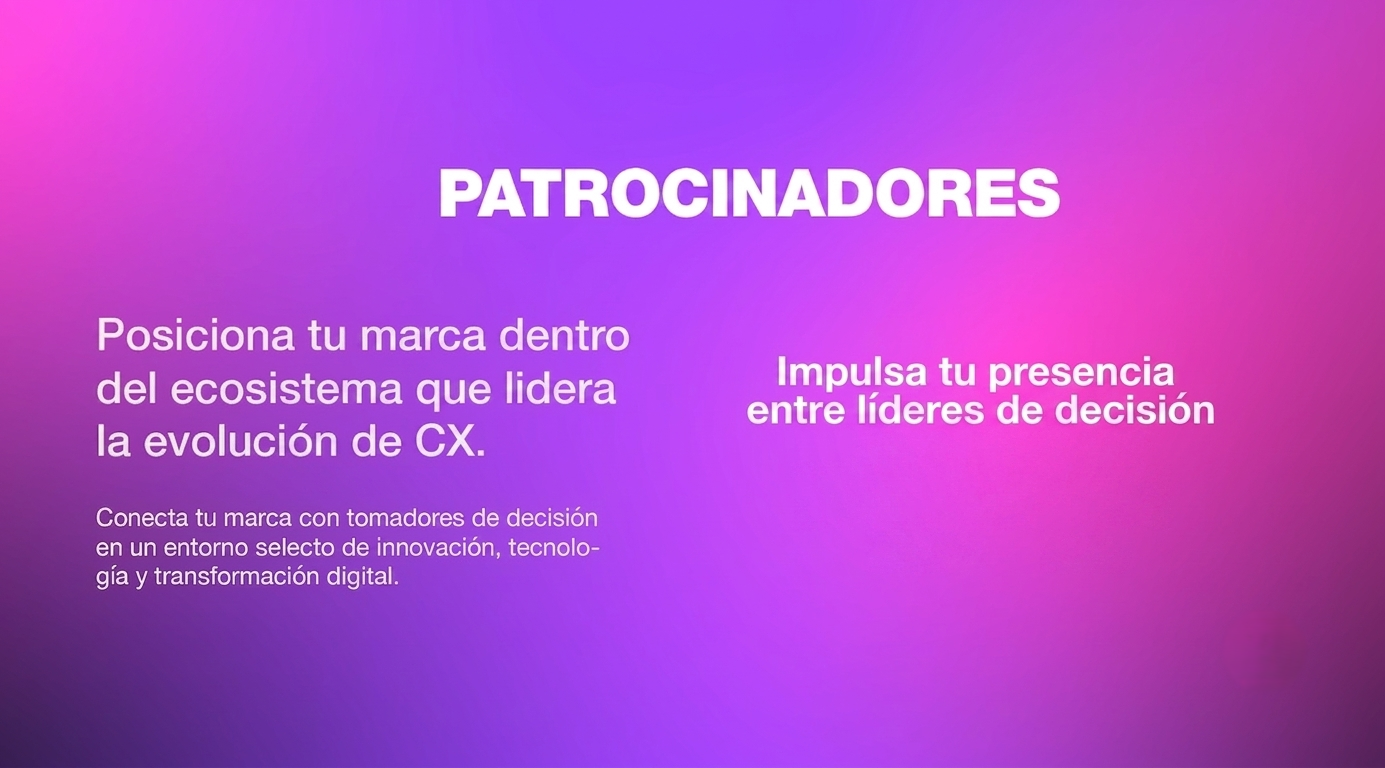 Patrocinadores CX Forum Monterrey